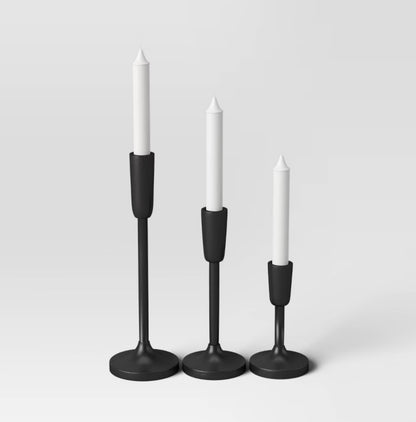 Metal Unity Candleholder 3 Piece Set (candles sold separately) - OUT OF BOX
