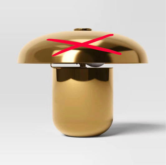 Touch Sensor Table Lamp - Brass - Threshold™ - Missing Top - Minor Cosmetic Damage - AS IS (see pictures)