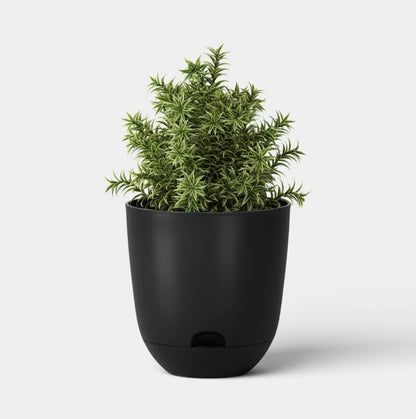 Recycled Car Seat Resin 20" RE Self Watering Planter - Black - Minor Cosmetic Damage 9See pictures) - FOR PICKUP ONLY