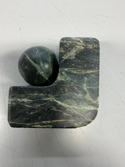 1 - Marble Bookend Green - Threshold™ designed with Studio McGee - Only One Bookend (see pictures)