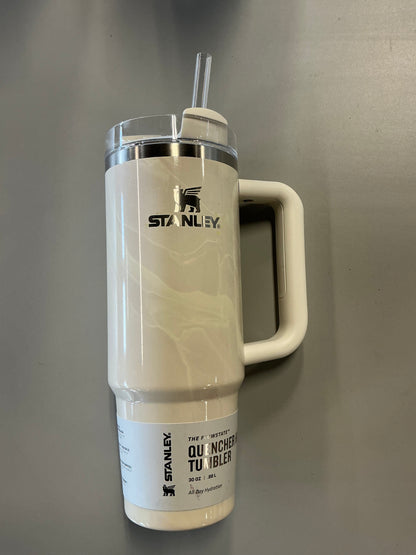 Stanley 30oz Stainless Steel Flowstate Quencher H2.0 Tumbler - MINOR COSMETIC DAMAGE DUE TO SHIPPING (see pictures) - Some May Be Missing Straws