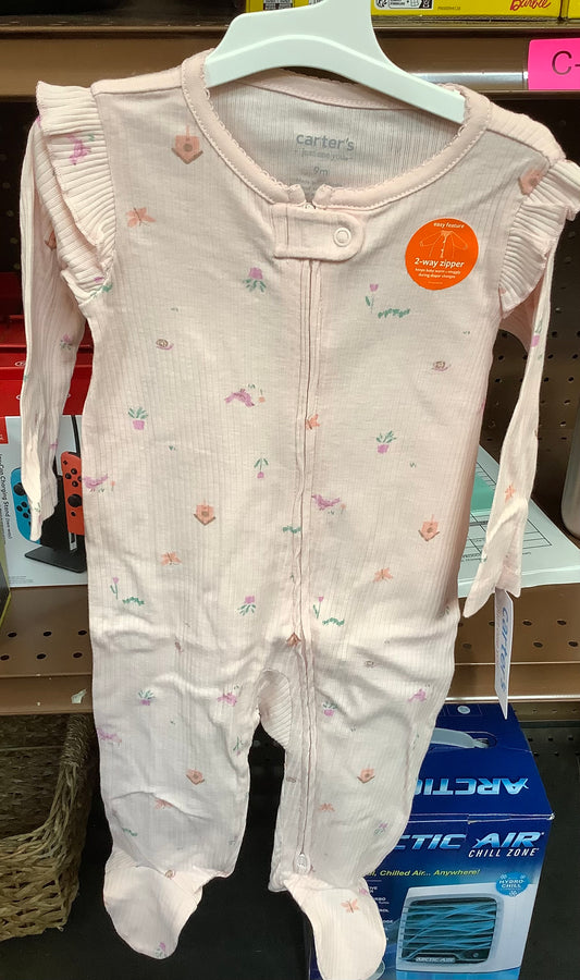 SIZE 9 MONTHS GIRLS PINK ONE PIECE