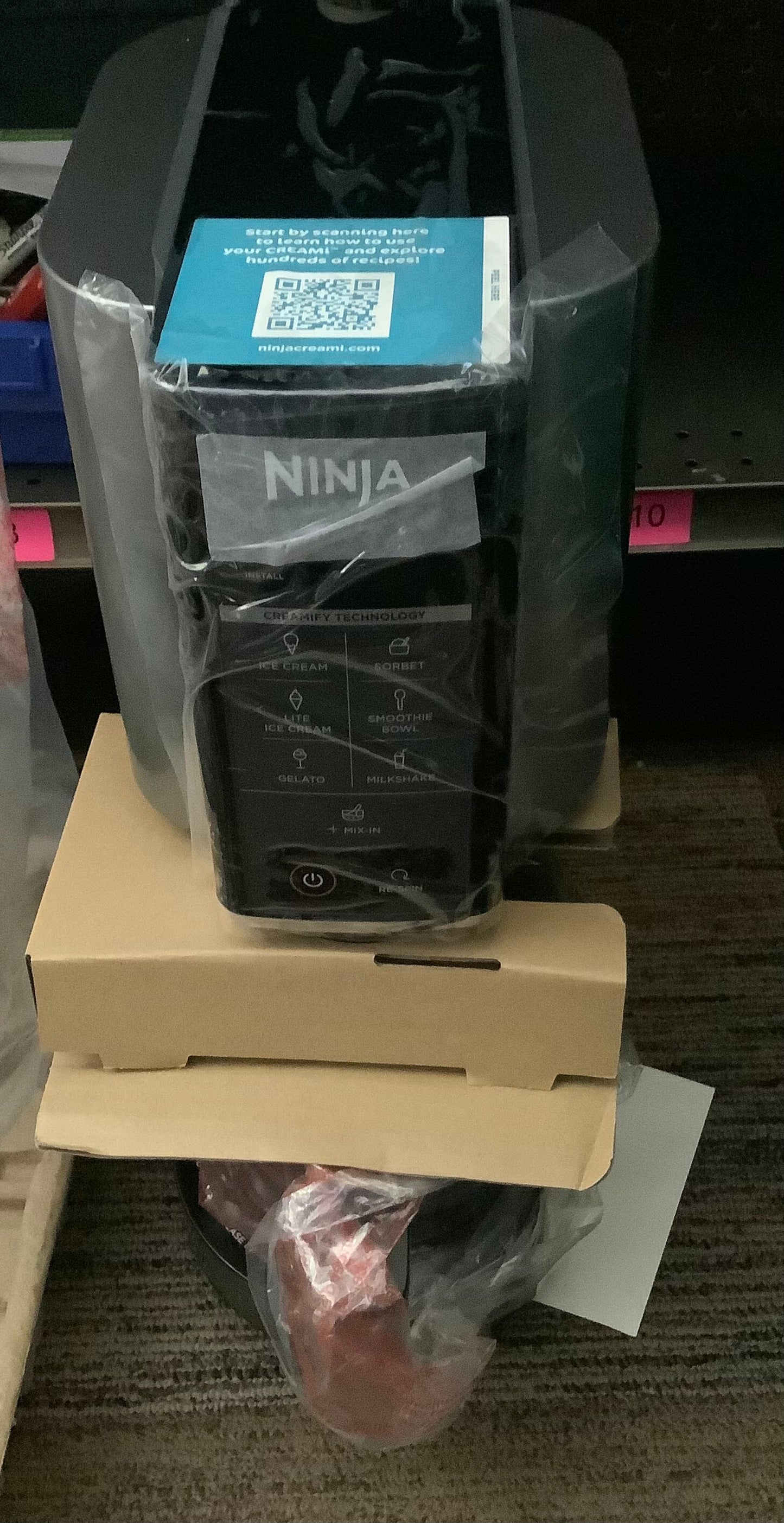 Ninja SLUSHi 88oz Professional Frozen Drink Maker with RapidChill Technology 5 Preset Programs Gray FS301