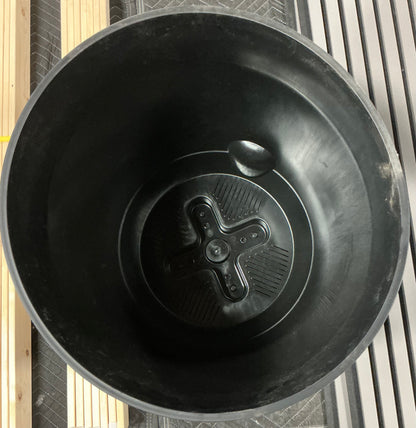 Recycled Car Seat Resin 20" RE Self Watering Planter - Black - Minor Cosmetic Damage 9See pictures) - FOR PICKUP ONLY