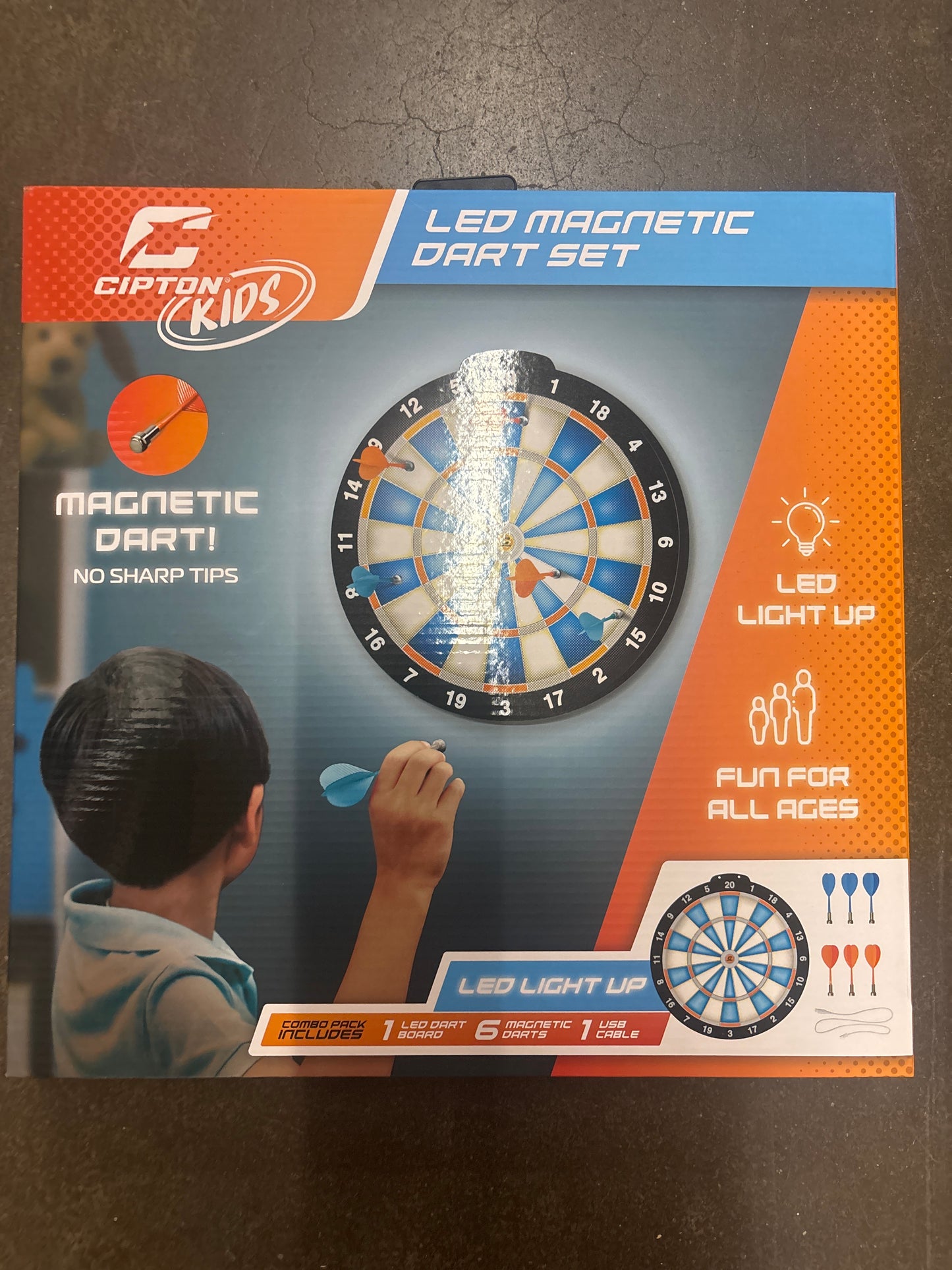 Cipton Kids LED Magnetic Dart Set