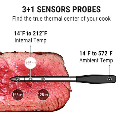 ThermoPro - TempSpike Pro Unlimited Range - 1 Probe - Digital Remote - Bluetooth Compatibility Meat Thermometer
