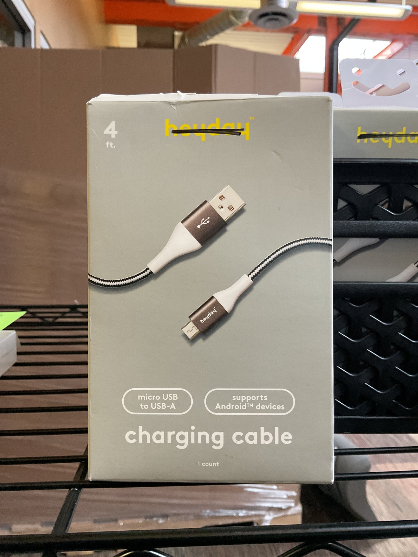 CLEARANCE- FINAL SALE- 
4 FT Micro USB to USB-A Charging Cable