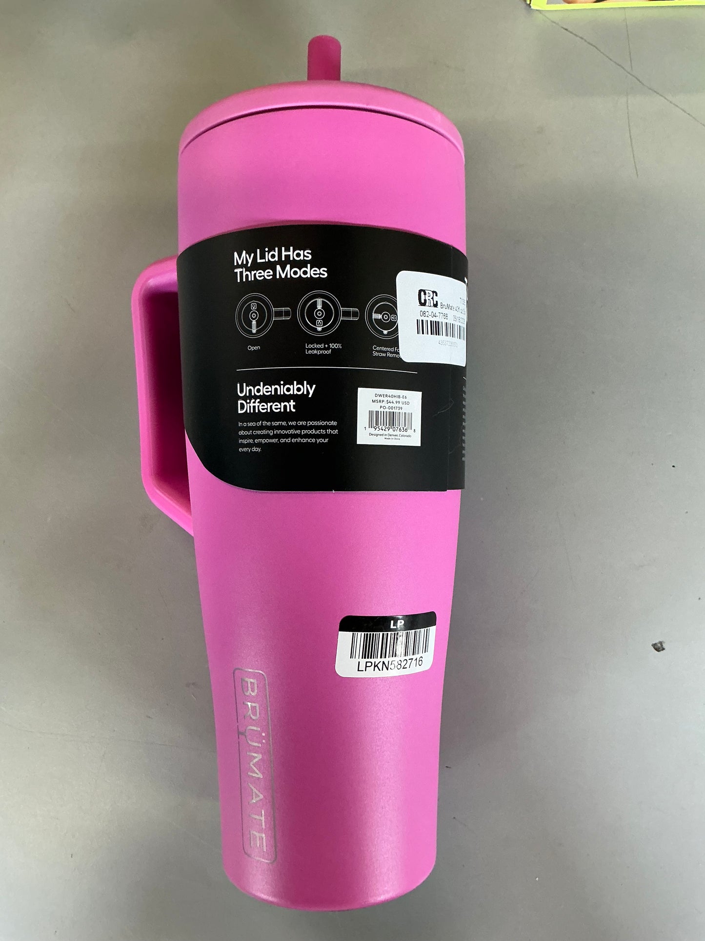 BruMate 40 fl oz Stainless Steel Era Straw Tumbler - Minor Cosmetic Damage (see pictures)