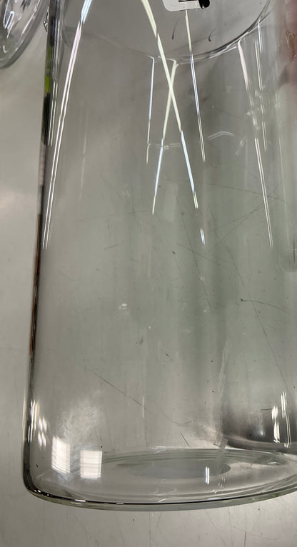THRIFTY 70 - 84.5 fl oz Glass Beverage Pitcher - MISSING Wood Lid (see pictures )- Threshold™: Dishwasher-Safe, Cadmium-Free, Cold Drink Server Open Box - USED (See Pictures)- FINAL SALE- NO RETURNS - AS IS