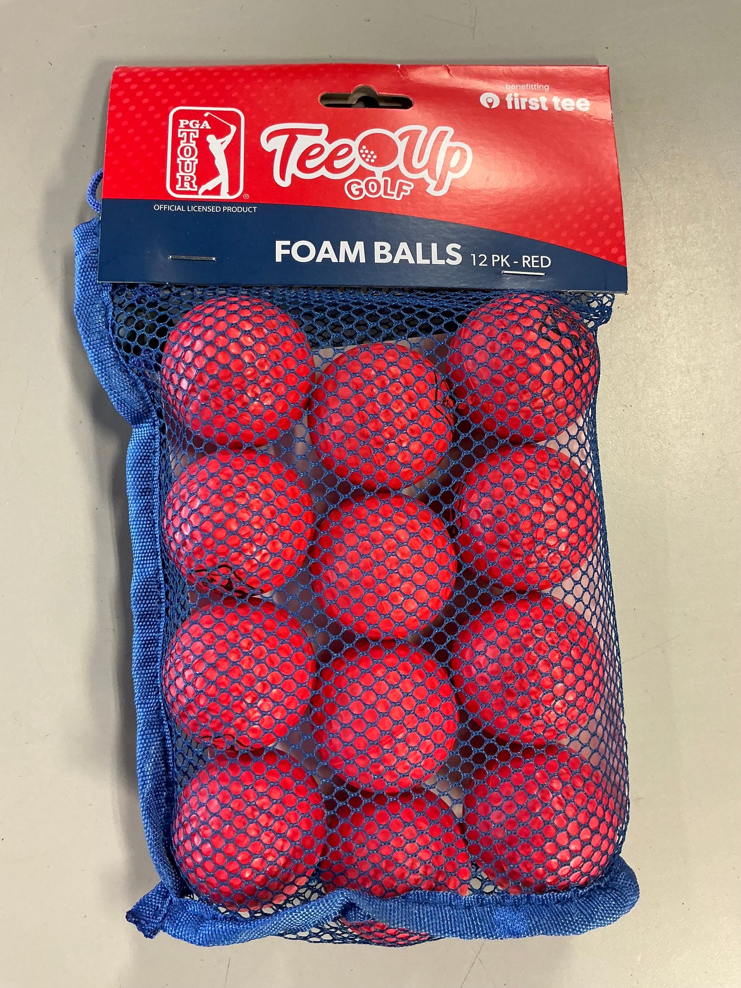 PGA Tour Tee Up Golf Foam Balls - Red - 12 pack