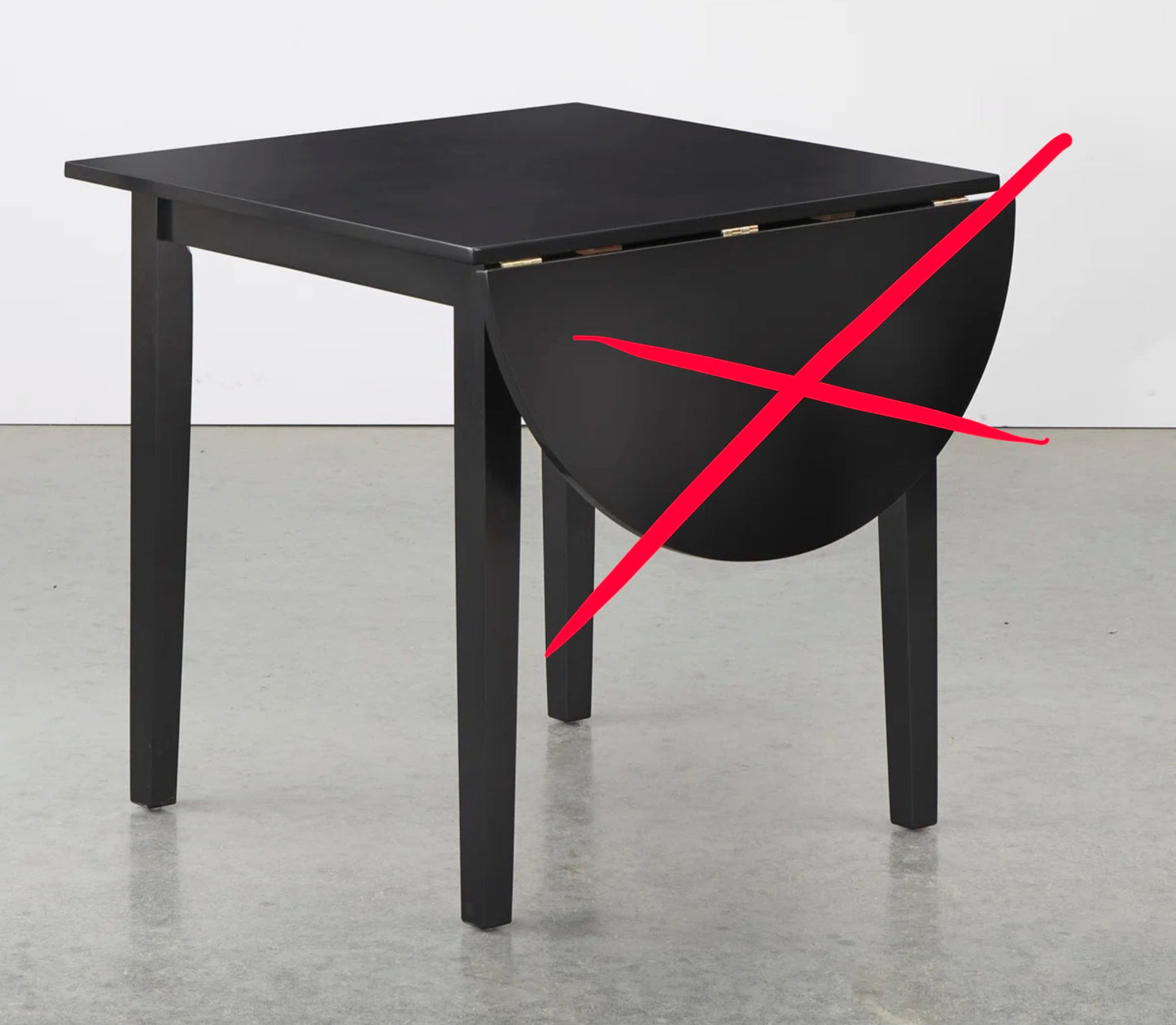 Thrifty 70 - Castellon Extendable Solid Wood Dining Table - Open Box - USED/DAMAGED - MISSING EXTENSION (See Pictures)- FINAL SALE- NO RETURNS - AS IS - FOR PICKUP ONLY