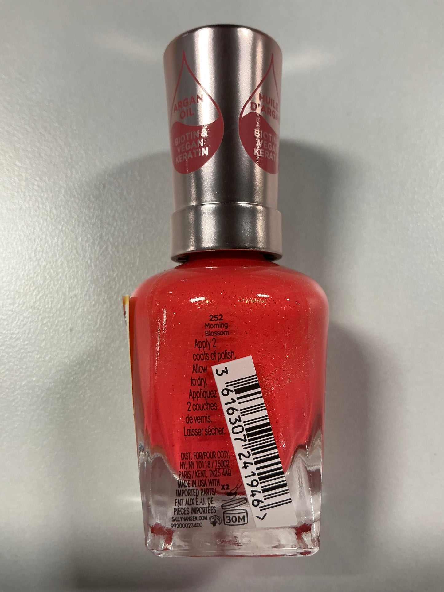 Sally Hansen Color Therapy Nail Polish - Scented Collection - Morning Blossom - 0.5 fl oz: Nail Care, Shimmer Finish