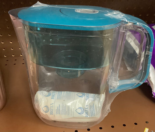 Brita Water Filter 6-Cup Denali Water Pitcher Dispenser with Standard Water Filter - Teal