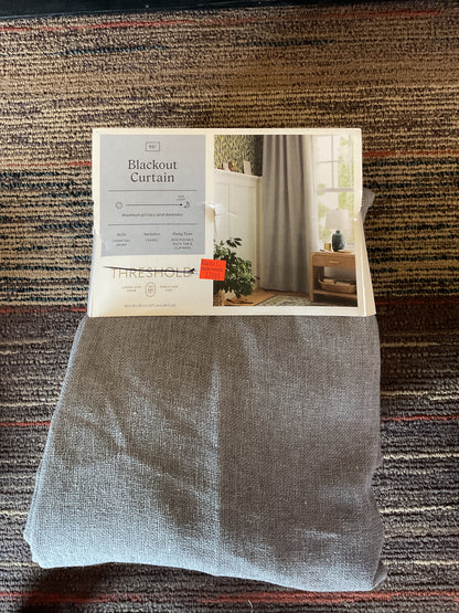 95” Grey Blackout Curtain 1 Panel
