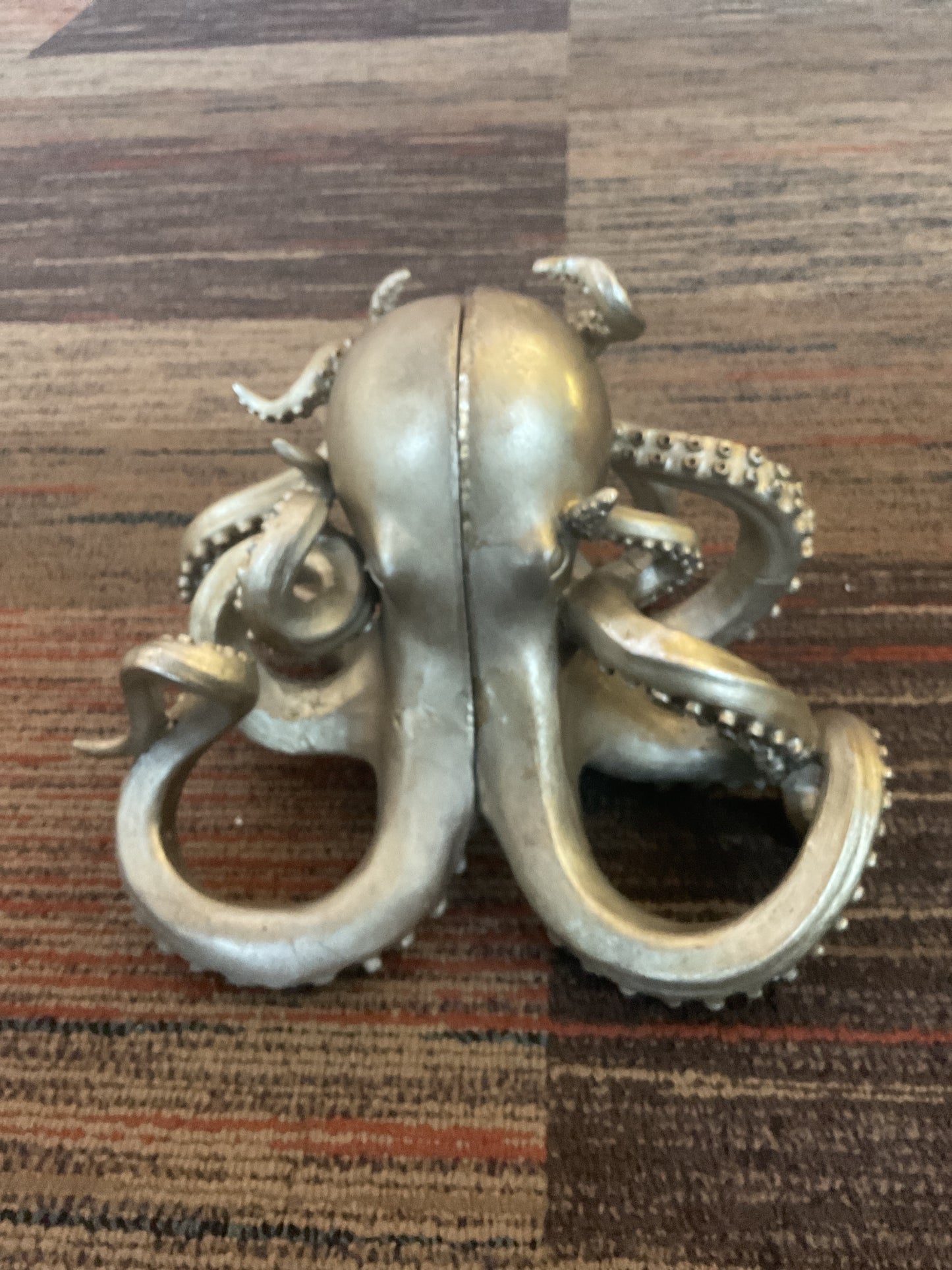 Resin Octopus Bookends - Silver