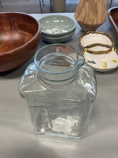 THRIFTY 70 - 64oz Glass Straight Side Pitcher with Lid - Threshold™ - Open Box - Missing Lid  (See Pictures)- FINAL SALE- NO RETURNS - AS IS