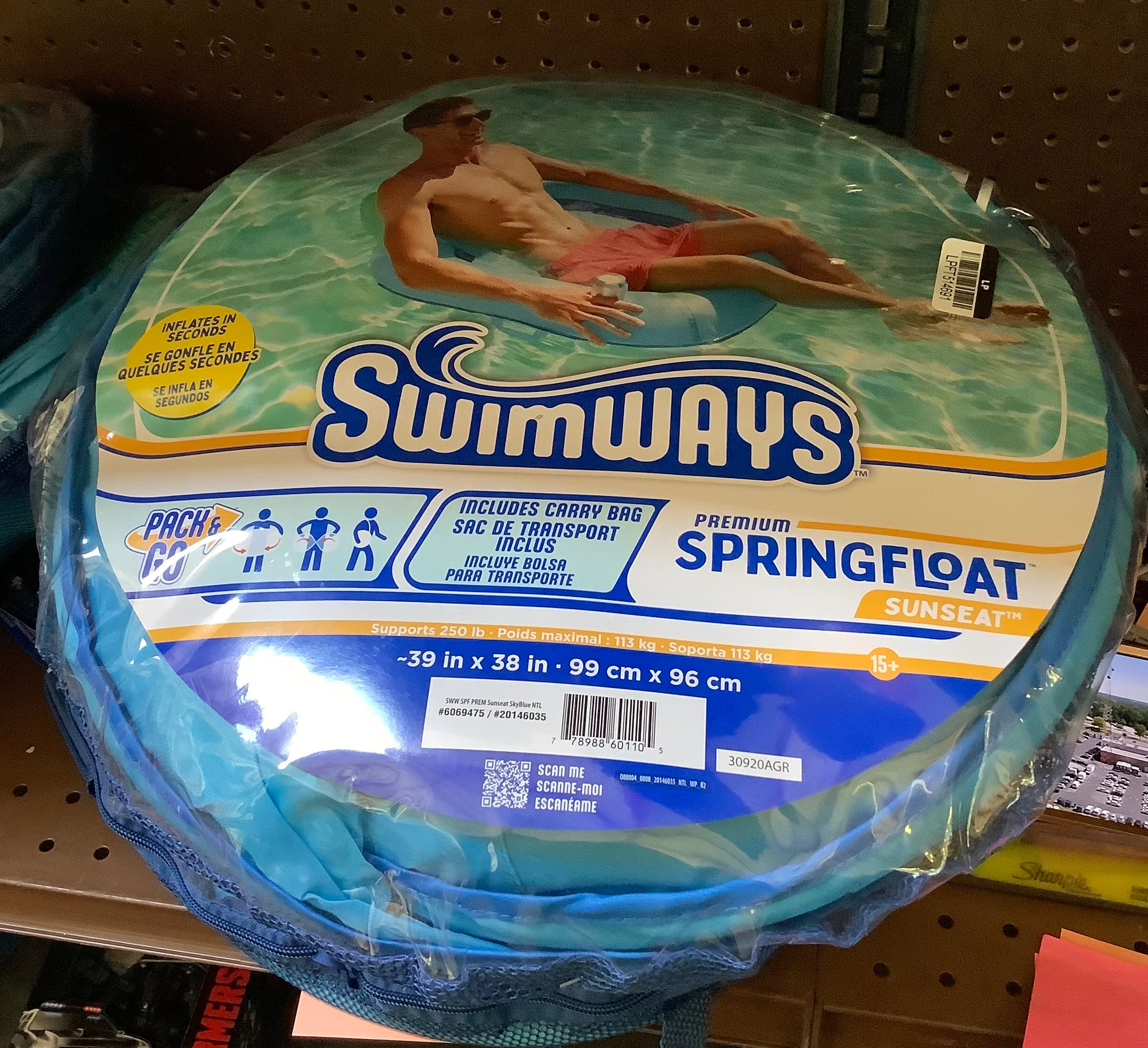 SwimWays Spring Float Premium SunSeat Pool Chairs for Swimming Pool, I ...