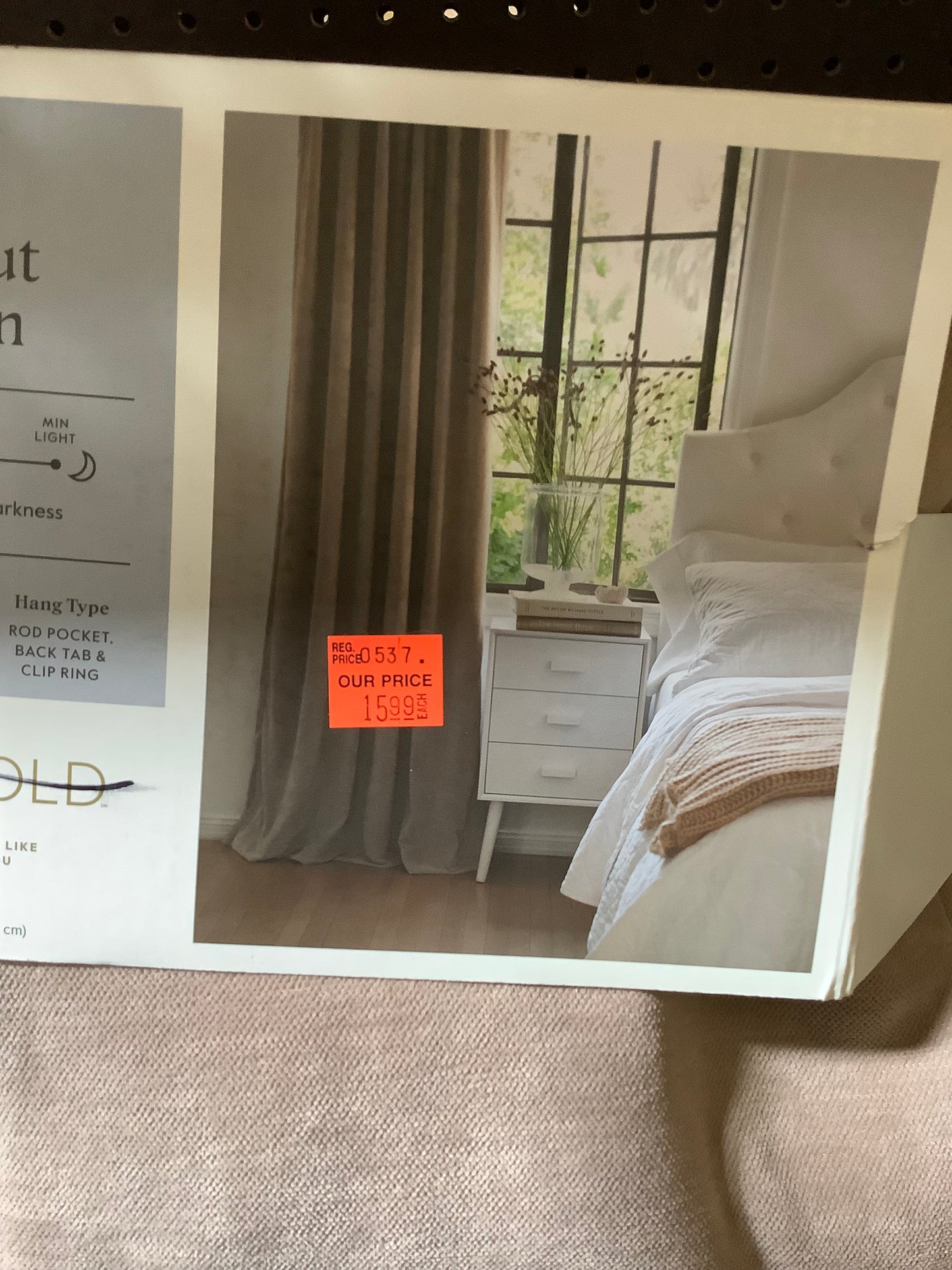 (Clearance)FINAL SALE 1-Panel Blackout Curtain