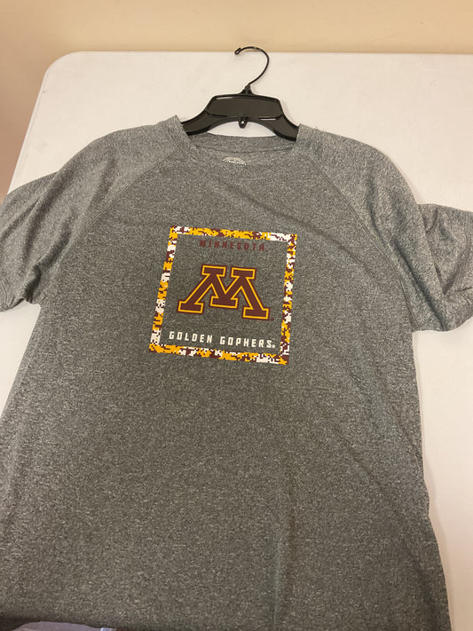 YOUTH SIZE XL 16/18 “Minnesota M Golden Gophers” Grey Polyester Shirt