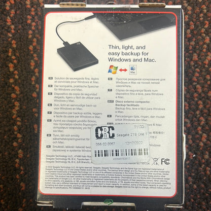 Seagate One Touch 2TB External Hard Drive