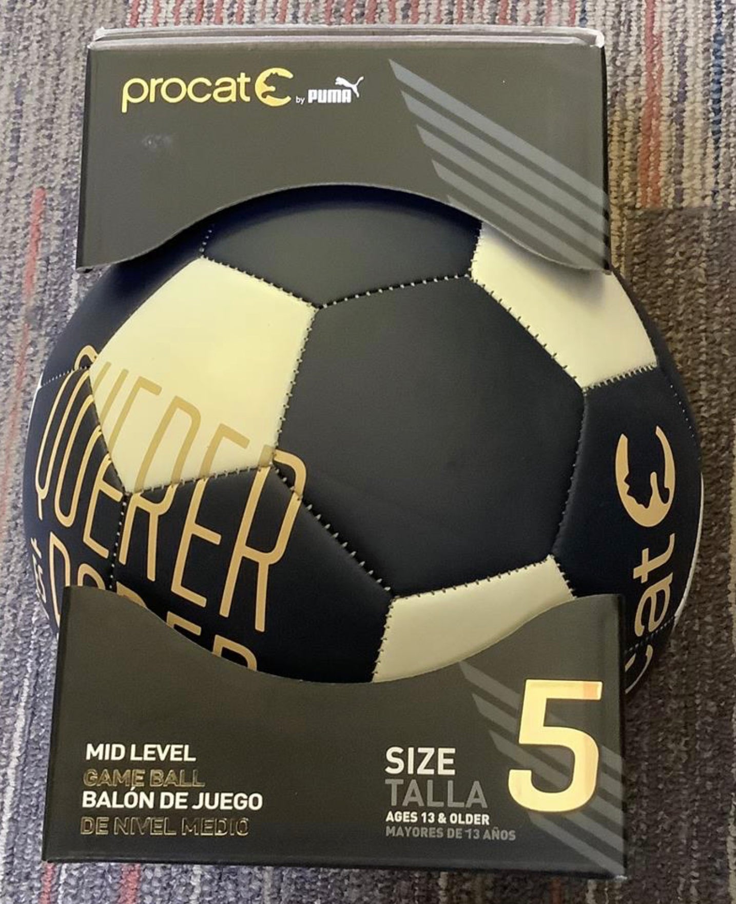 Procat by Puma Size 5 Blue and White Soccer Ball