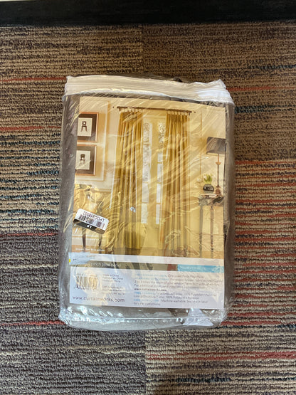 1pc 30"x108" Light Filtering Marquee Lined Window Curtain
Panel-Bronze