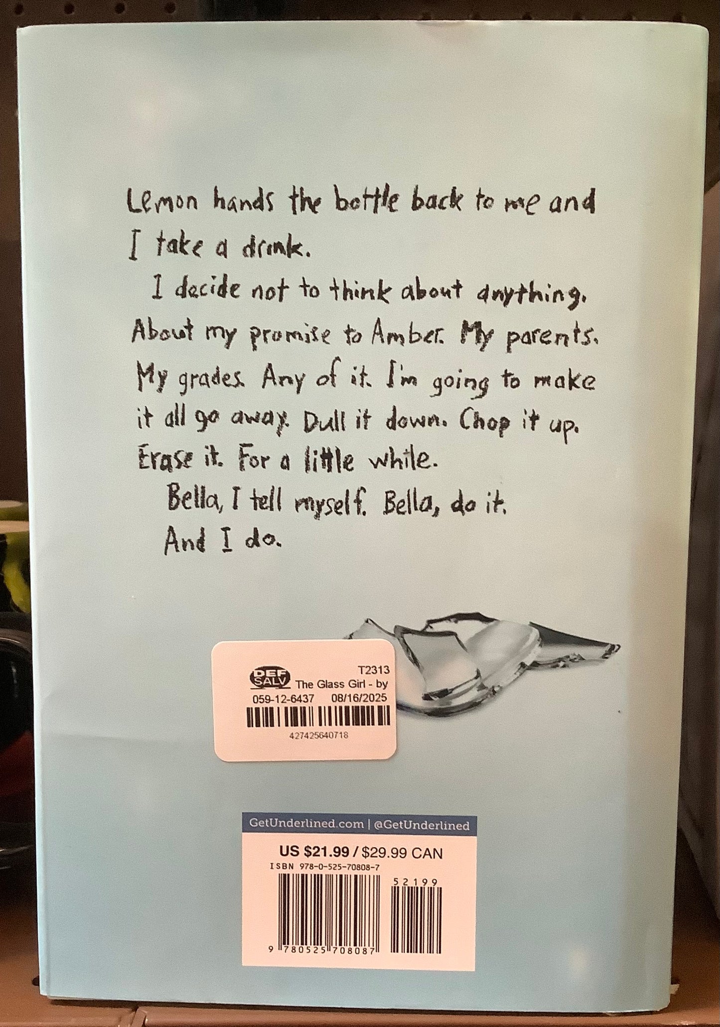 (Clearance) The Glass Girl - by Kathleen Glasgow (Hardcover)