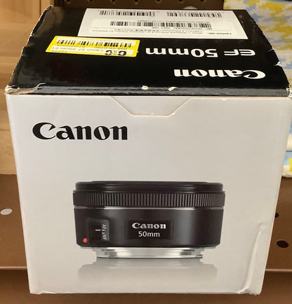 (CLEARANCE) Canon EF 50mm f/1.8 STM Lens - Black(0570C002):
Compatible with Canon EF DSLR Cameras