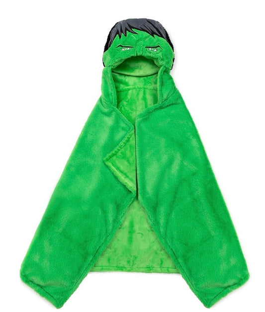 Marvel Hulk Kids' Hooded Blanket Green