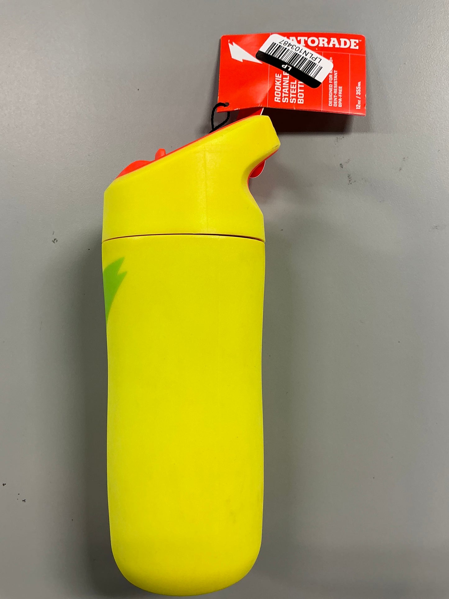 Gatorade - Rookie Stainless Steel Water Bottle - 12 oz, designed for kids - Yellow - Minor Cosmetic Damage - May Be Missing Packaging (see pictures)