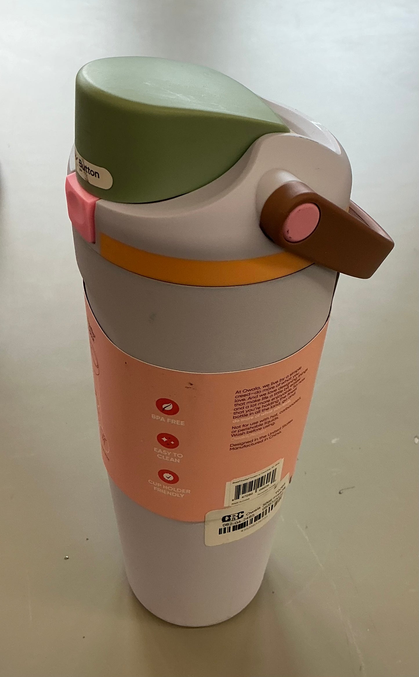 Owala 30 fl oz Stainless Steel FreeSip Sway Tumbler - MINOS COSMETIC DAMAGE- SOME MAY BE MISSING A STRAW (TOP MAY VARY, SEE PICTURES)