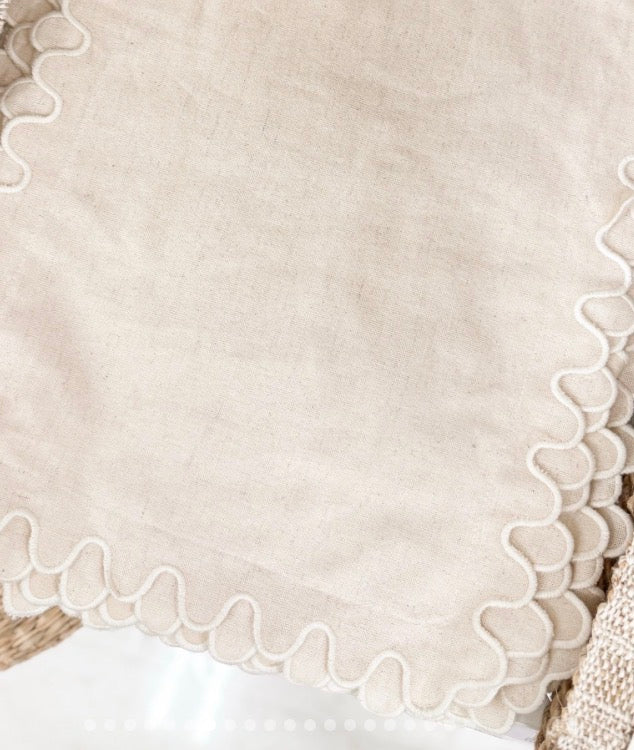 Scalloped Placemats- Neutral - Threshold
