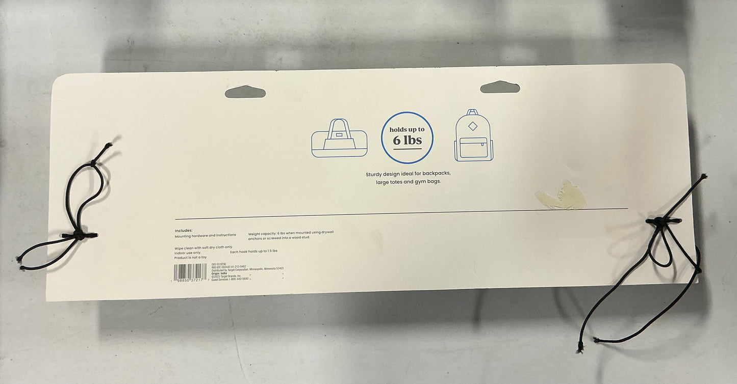 Magnetic Bar - Brightroom™ - Missing 2 Hooks ( see pictures) - Some Slight Cosmetic Damage Due to Shipping