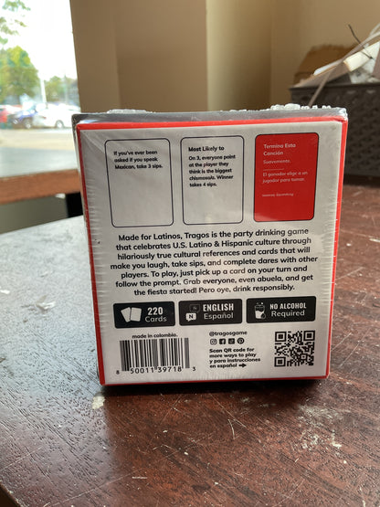 (Clearance)FINAL SALE Tragos Games Tragos Latino Party Card Game