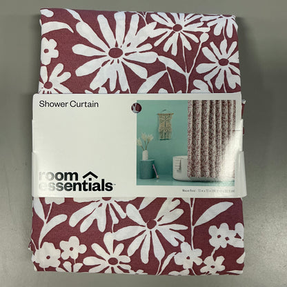 Fabric Floral Shower Curtain Mauve - Room Essentials™