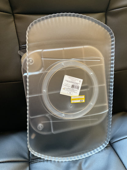 (CLEARANCE) Clear Plastic Rotating Food Tray W/Suction
