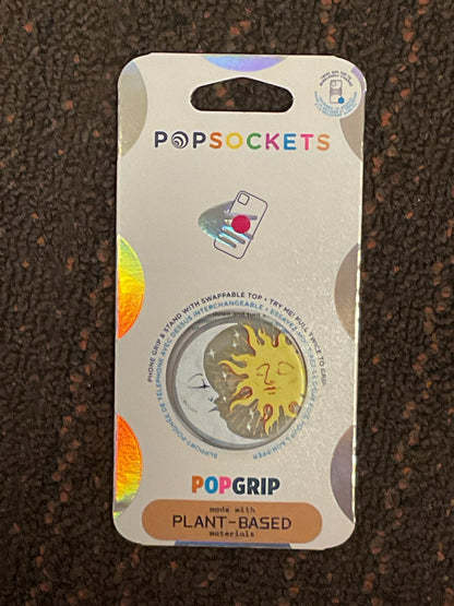 PopSockets PlantCore Cell Phone Grip & Stand - Sun and Moon