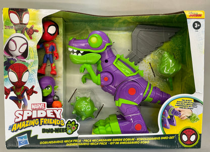 Marvel Spidey and His Amazing Friends Dino-Webs Goblinsaurus Mech Pack - DAMAGED BOX (see pictures)