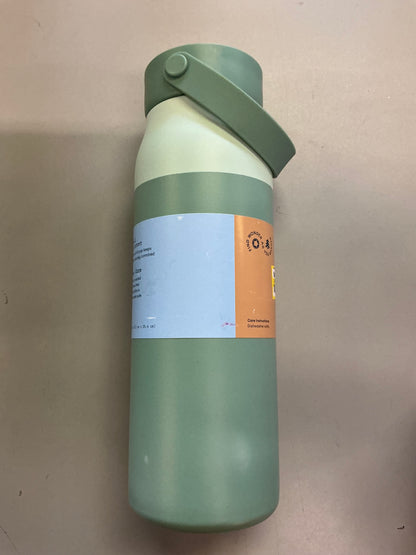 32oz Stainless Steel Hydration Water Bottle - Green - Portable Drinkware, Polypropylene Lid - MINOR COSMETIC DAMAGE