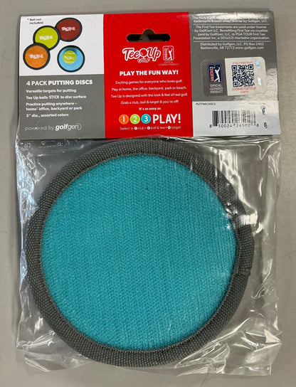PGA Tour Tee Up Golf Putting Discs - 4 pack (Balls sold separately)