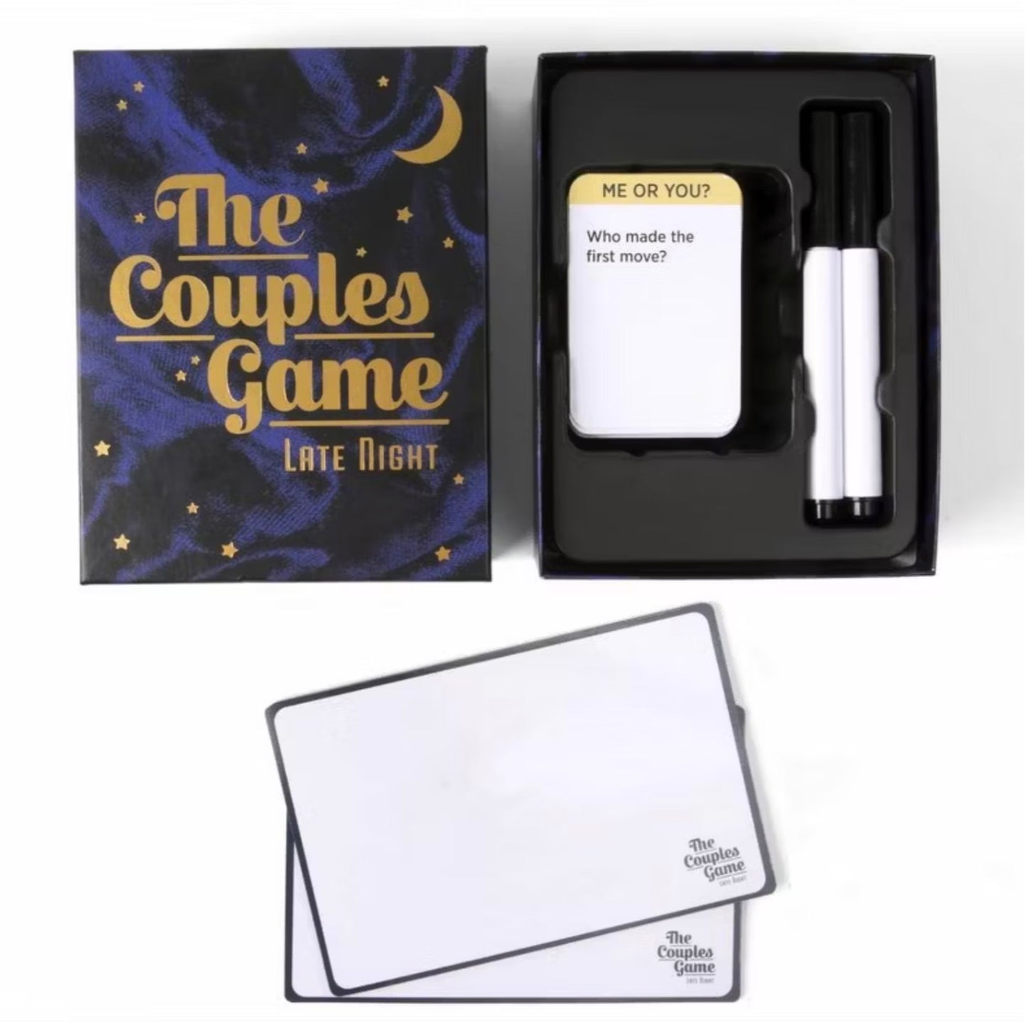 THRIFTY 70 - The Couples Game Late Night Card Game  - Open Box - USED (See Pictures, NO BOX TOP)- FINAL SALE- NO RETURNS - AS IS