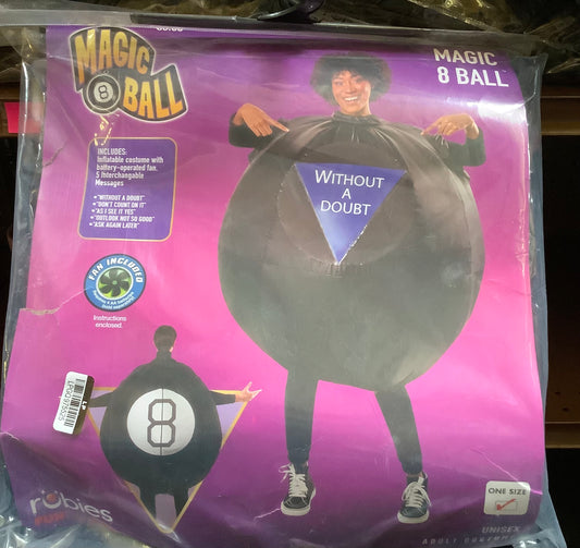 Rubies Mattel Games Magic 8 Ball Adult Costume-ONE SIZE FITS MOST