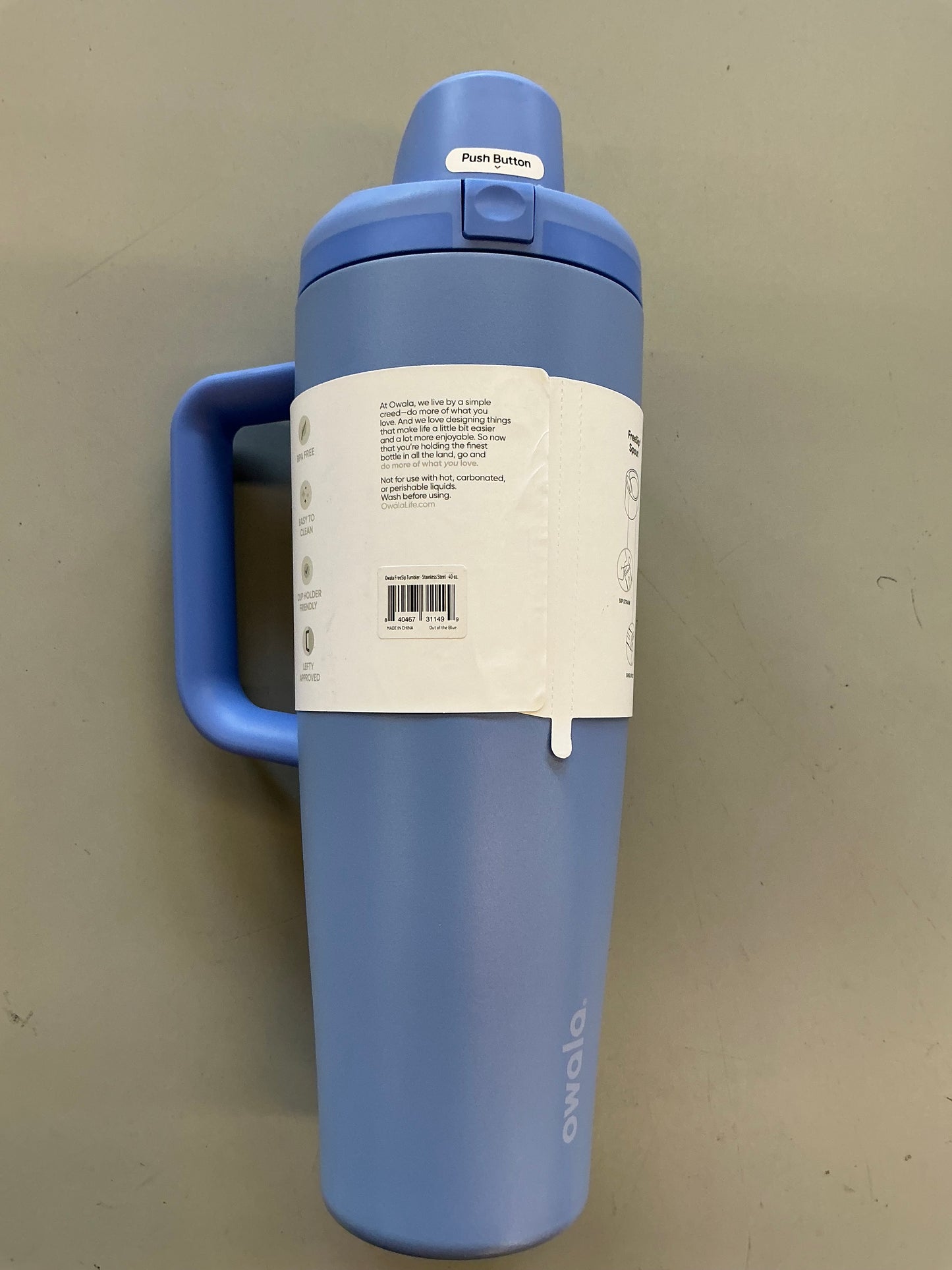 Owala 40 fl oz Stainless Steel FreeSip Tumbler - Minor Cosmetic Damage (see pictures)