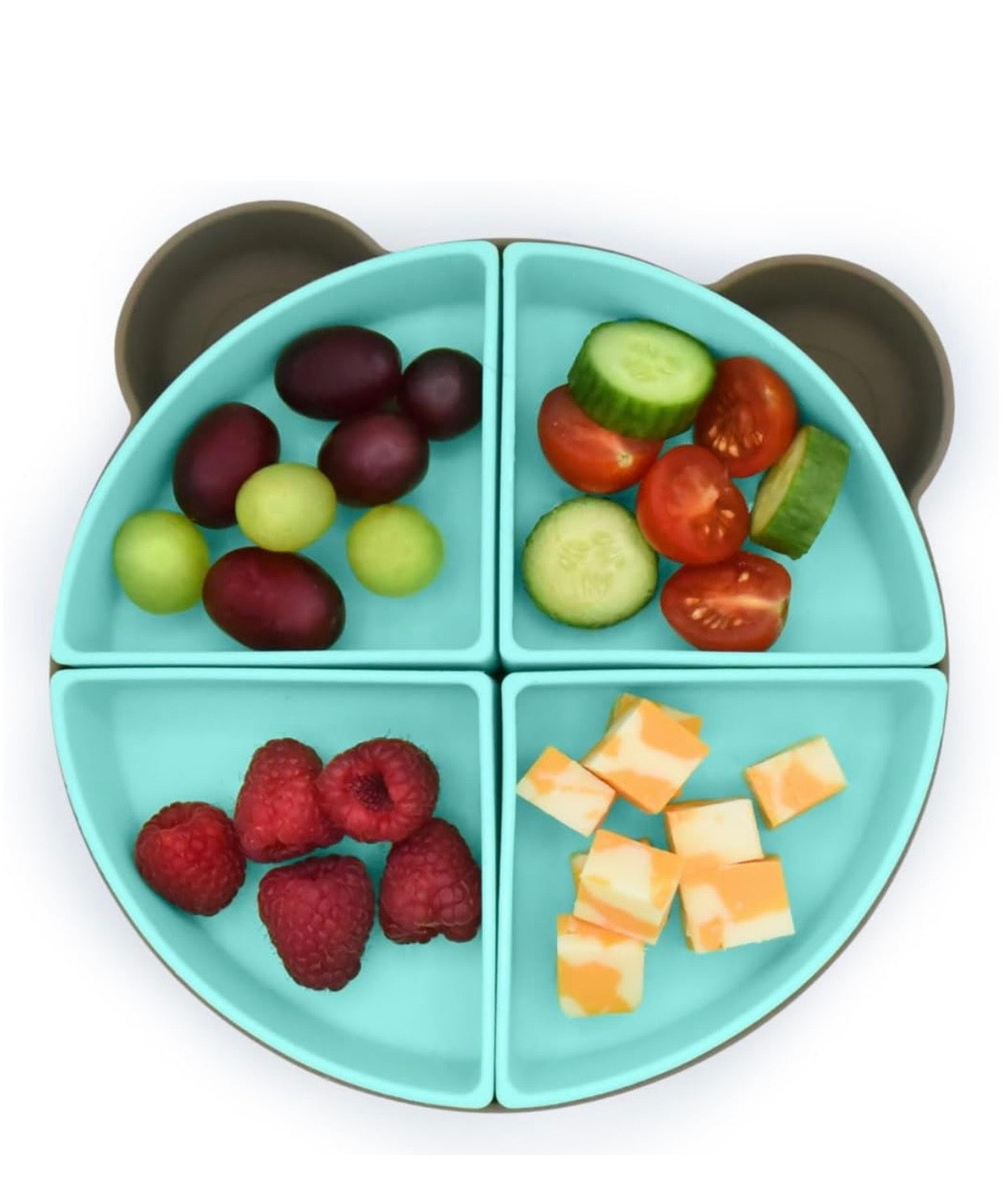 Melii - Silicone Suction Plate with Removable Dividers