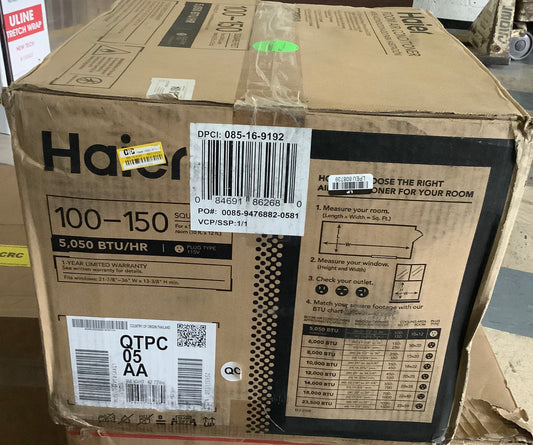Haier 5050 BTU 115V Window Air Conditioner for Bedroom White QTPC05AA: Removable Filter, 2-Way Air Direction,
100-300 sq. ft.