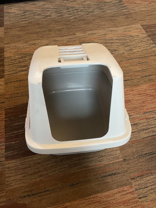 Enclosed Cat Litter Box - Gray - XL