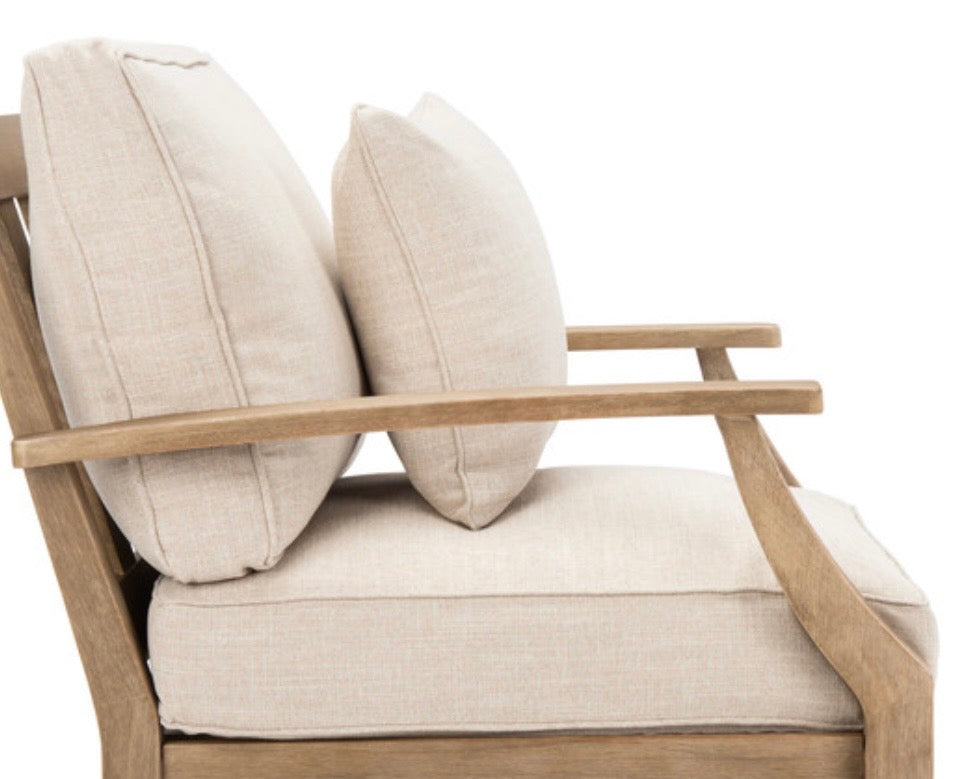 3 Piece Patio Cushions for Martinique Wood Patio Armchair - CHAIR NOT INCLUDED (Seat dimensions 30x35x32”)