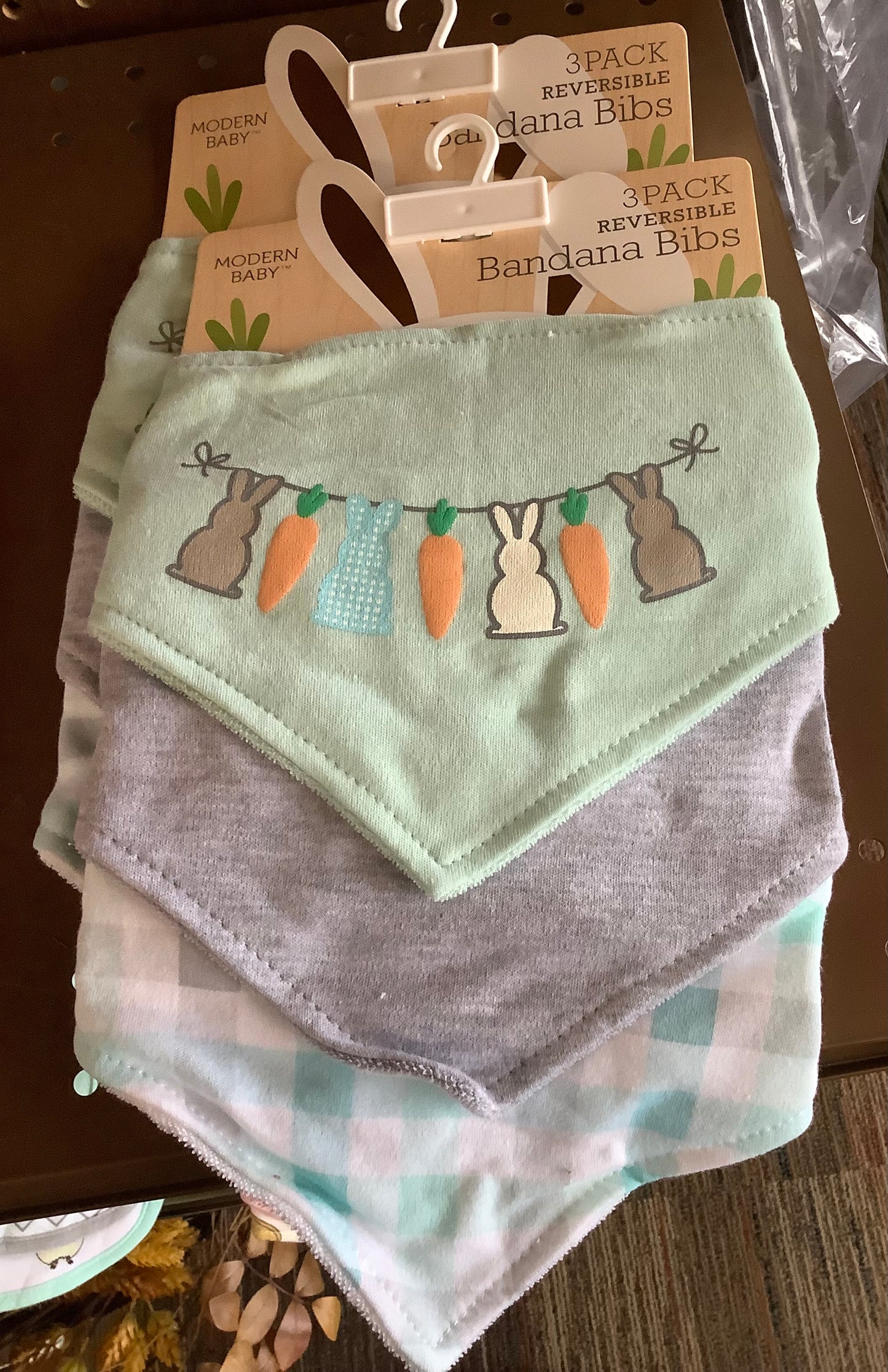 3-Pack Easter Bandanna Bibs