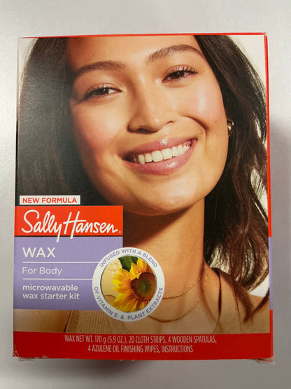 Sally Hansen Microwavable Wax for Body Kit - 6oz: Bikini Line, Contains Vitamin E, Vegan, All Hair Types