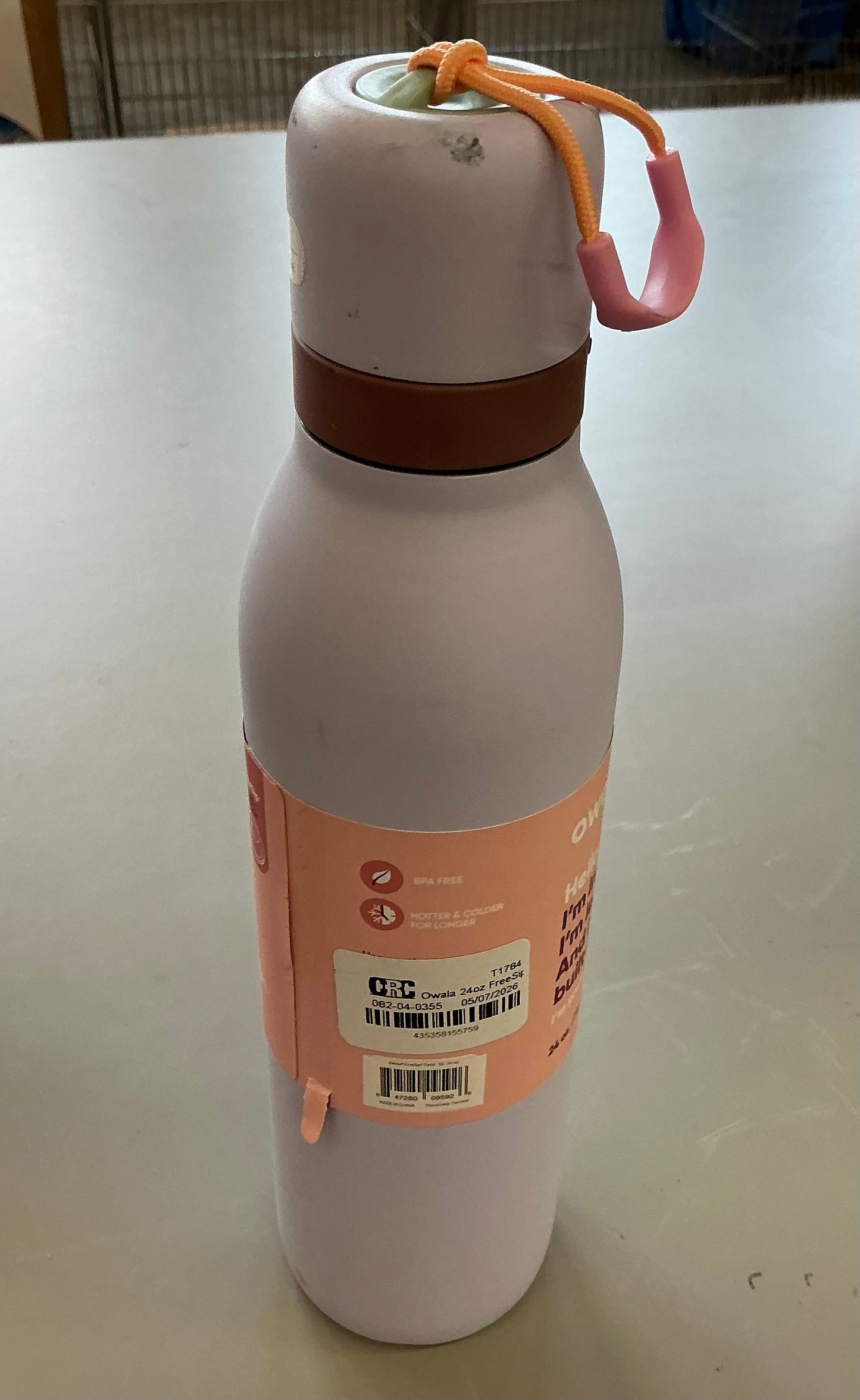 Owala 24oz Stainless Steel FreeSip Twist Water Bottle - MINOR COSMETIC DAMAGE (see pictures) - Some may have a missing straw